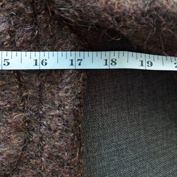 Vintage Pianoforte di Max Mara Brown Mohair and Wool Jacket with Gold Buttons - Picture 6 of 13